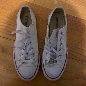 White converse women’s size 9 men’s size 7